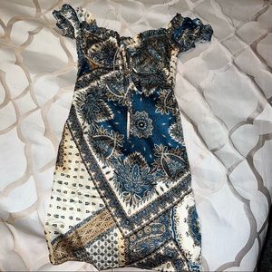 Bandana print mini dress